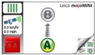 LEICA MOJOMINI - Définition d'une trajectoire rectiligne AB - 2