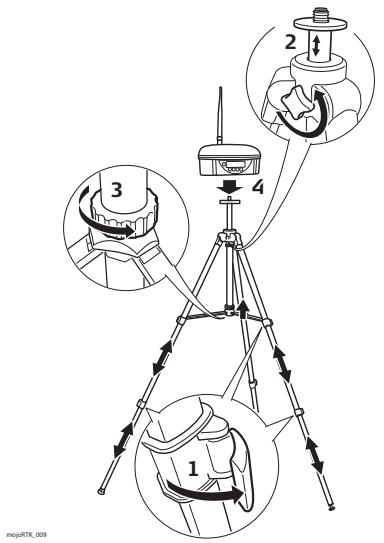 LEICA MOJORTK - Configuration de la station de base - 1