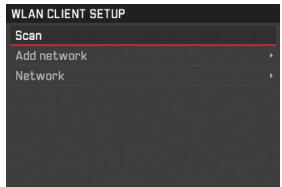 LEICA Q TYP 116 - Configuration du CLIENT WLAN - 1