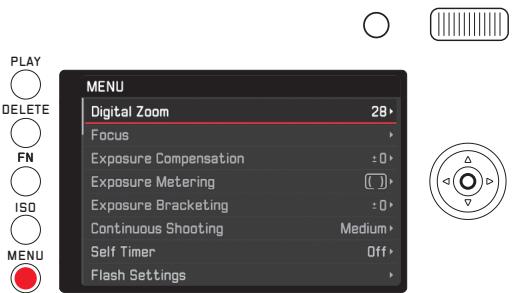 LEICA Q TYP 116 - MENU-knop indrukken - 1