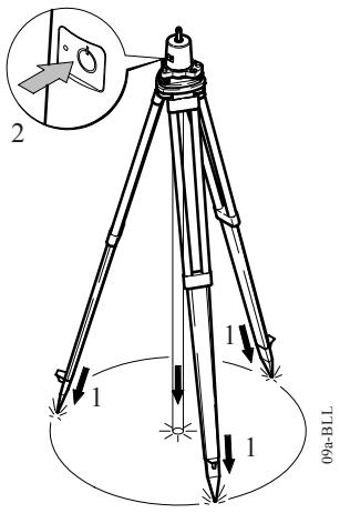 LEICA SNLL 111 - Mise en station au sol - 1