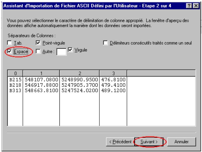 LEICA SYSTEM 500 SKI-PRO - Leçon trois - création d'un système de coordonnées, suite - 5