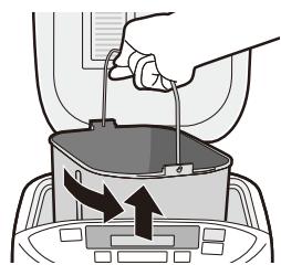 PANASONIC SD 2500 - Sortez le moule à pain et installez le bras pétrisseur - 1