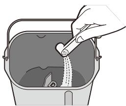 PANASONIC SD 2500 - Doe de afgepaste ingredienten in het bakblick - 1
