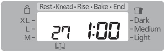 PANASONIC SD 2500 - Set the cooking time - 2