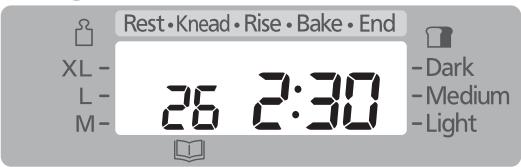 PANASONIC SD 2500 - Set the cooking time - 2