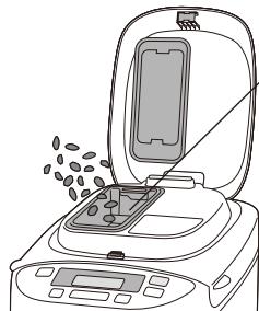 PANASONIC SD 2500 - Rimuovere il cestello del pane e posizionare la lama impastatrice - 4