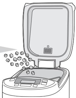 PANASONIC SD 2500 - Ajouter des ingrédients supplémentaires au pain ou à la pâte - 2