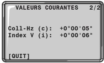 LEICA TCR110C - Valeurs de calibration - 1