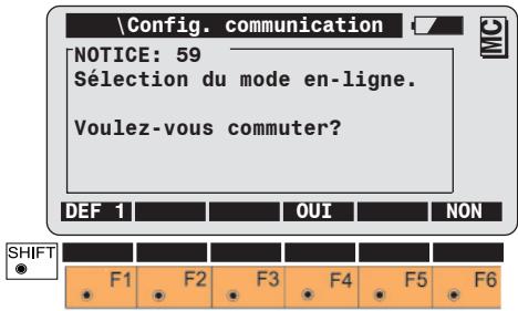 LEICA TPS1100 - Paramètres de communication geocom - 1