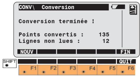 LEICA TPS1100 - Dialogue de fin - 1