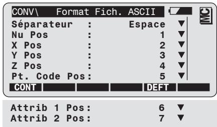 LEICA TPS1100 - Dialogue de configuration ASCII - 1