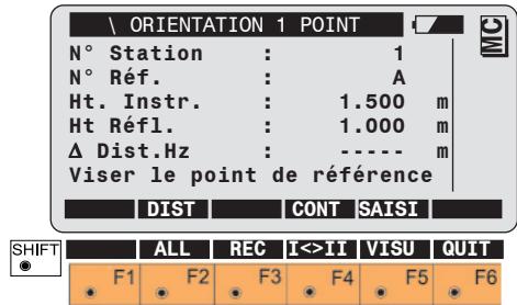 LEICA TPS1100 - Orientation sur 1 point - 1