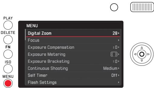 LEICA VERSION Q TYPE 116 - MENU-knop indrukken - 1
