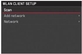 LEICA VERSION Q TYPE 116 - Configuration du CLIENT WLAN - 1