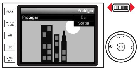 LEICA X - Protection de PRISES de vue/annulation d'une protection: - 1