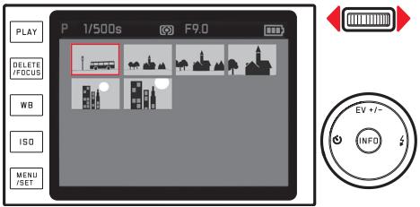 LEICA X - Druk op de knop INFO - 1