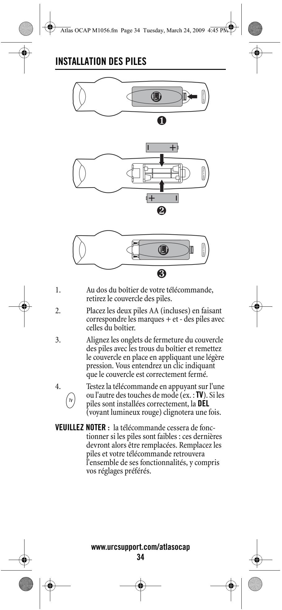 UNIVERSAL REMOTE CONTROL ATLAS OCAP 5-DEVICE - Tableau des appareils - 6