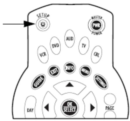 UNIVERSAL REMOTE CONTROL ATLAS OCAP 5-DEVICE - To Disable Backlighting - 1