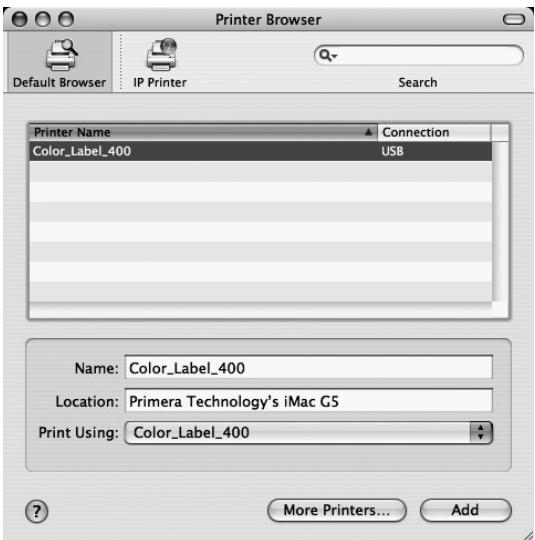PRIMERA LX400E - Connexion du cable USB - 1