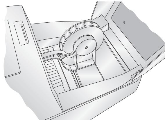 PRIMERA LX400E - Installation de la bobine d'étiquettes (suite) - 2