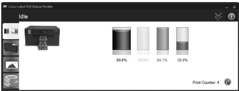 PRIMERA LX900E - Section 3 : Cartouches d'encre (Status Monitor) - 1
