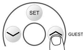 TANITA BC-351 - Programming the guest mode - 2