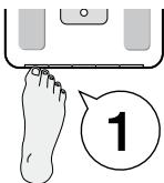 TANITA BC-351 - Taking body composition readings - 1