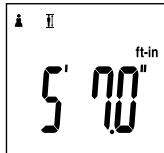 TANITA BC-351 - Specify the Height - 1
