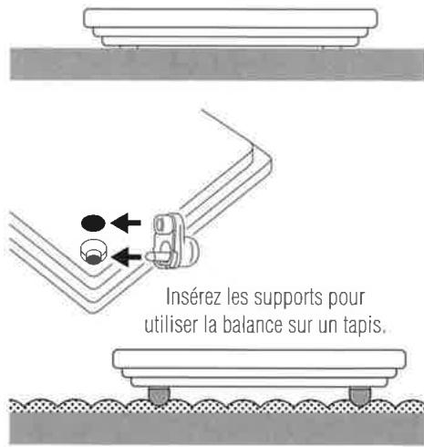 TANITA 2001 - Fixation des supports (en cas d'utilisation sur un tapis uniquement) - 6