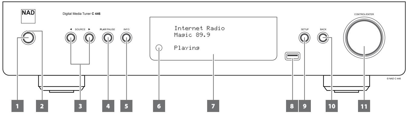 NAD C446 - PANNEAU AVANT - 1