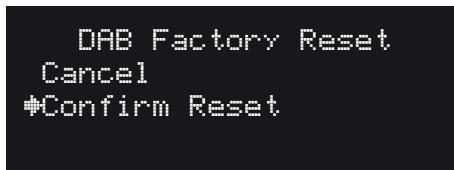 NAD C446 - RESET SETTINGS (REINITIALISER LES PARAMETRES) - 1