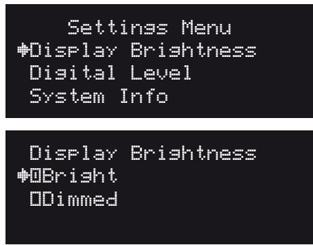 NAD C446 - DISPLAY BRIGHTNESS (INTENSITÉ DE L'AFFICHAGE) - 1