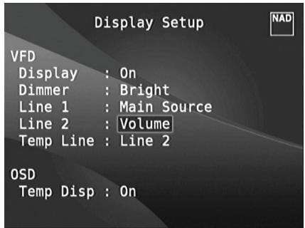 NAD T777 - FONCTIONNEMENT DUT 777 - MENU DE CONFIGURATION - 2