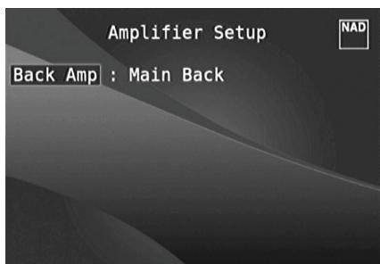 NAD T787 - AMPLIFIER SETUP (CONFIGURATION DE L'AMPLIFICATEUR) - 1