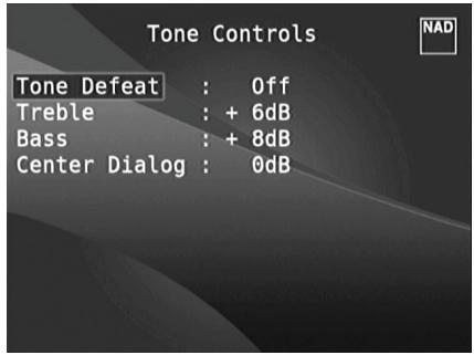 NAD T787 - FONCTIONNEMENT DUT 787 - MENU DE CONFIGURATION - 1