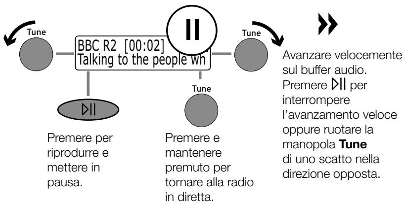 PURE EVOKE 2-S - Mettere in pausa e riascoltare la radio digitale in diretta - 2