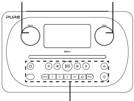 PURE EVOKE C-D4 - Front panel - 1