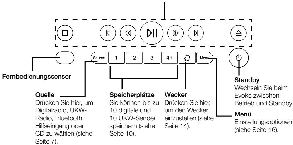 PURE EVOKE C-D4 - Tasten an der Vorderseite - 1