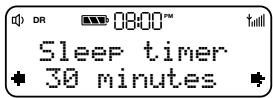PURE EVOKE D2 MAPLE - Setting the sleep timer - 1