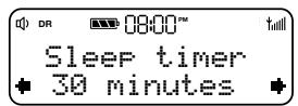 PURE EVOKE D2 MAPLE - Einstellen des Sleep-Timers - 1