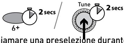 PURE EVOKE PEPPER, EVOKE-1S MARSHALL, EVOKE-2S - Per memorizzare una stazione DAB/FM nell'elenco di preselezione (1-30) - 6