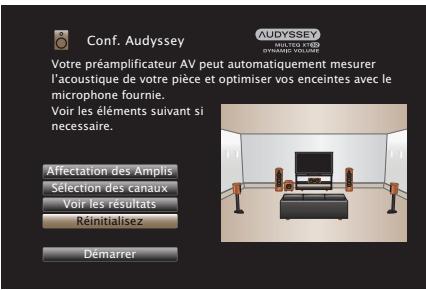 MARANTZ AV7702 MKII - Retour aux réglages “Conf. Audyssey®” - 1