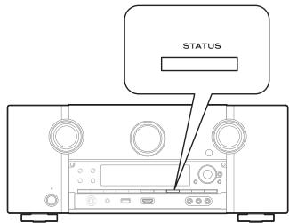 MARANTZ AV7702 MKII - Appuyez sur STATUS sur l'appareil principal pendant la réception d'une émission HD Radio. - 1