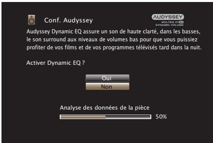 MARANTZ AV7702 MKII - Effectuez le paramétrage de Audyssey Dynamic EQ® et Audyssey Dynamic Volume®. - 1