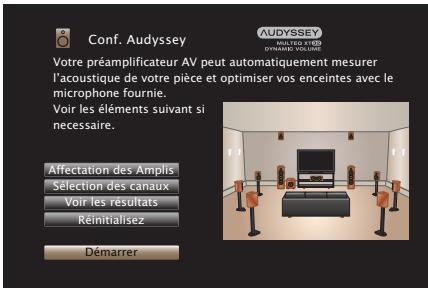 MARANTZ AV7702 MKII - Procedure pour les réglages des enceintes (Conf. Audyssey®) - 4