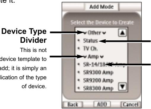 MARANTZ RC5400 - Description for the Template Device - 1
