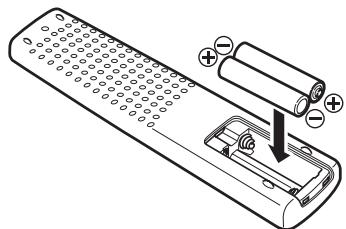 MARANTZ SA15S2 - Installation des piles - 2