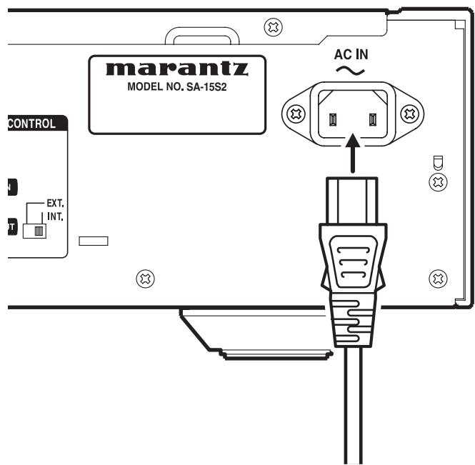 MARANTZ SA15S2 - RACCORDEMENT À L'ALIMENTATION ÉLECTRIQUE - 1