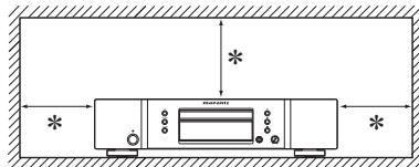 MARANTZ SA8004 - CAUTIONS ON INSTALLATION PRECAUTIONS D'INSTALLATION EMPLAZAMIENTO DE LA INSTALLACION - 1